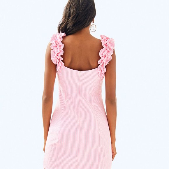 NWT Lilly Pulitzer Devina Dress in Pink Cosmo - Picture 3 of 4
